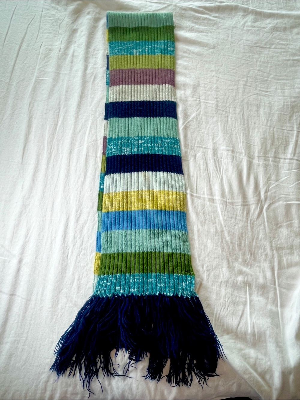Y2K Stripped Scarf